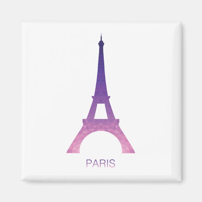 Abstract Eiffel Tower Magnet (Front)