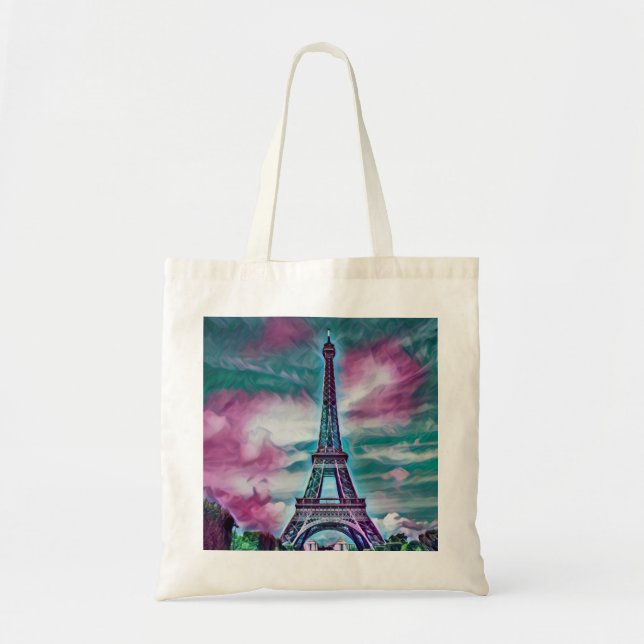 Abstract Eiffel Tower  Tote Bag (Front)