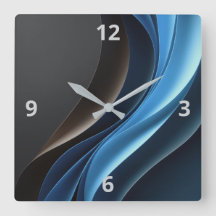 Abstract Elegance Customizable Clock