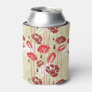 Abstract Elegance floral pattern 2 Can Cooler