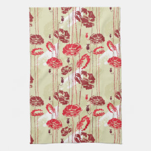 Abstract Elegance floral pattern 2 Kitchen Towel
