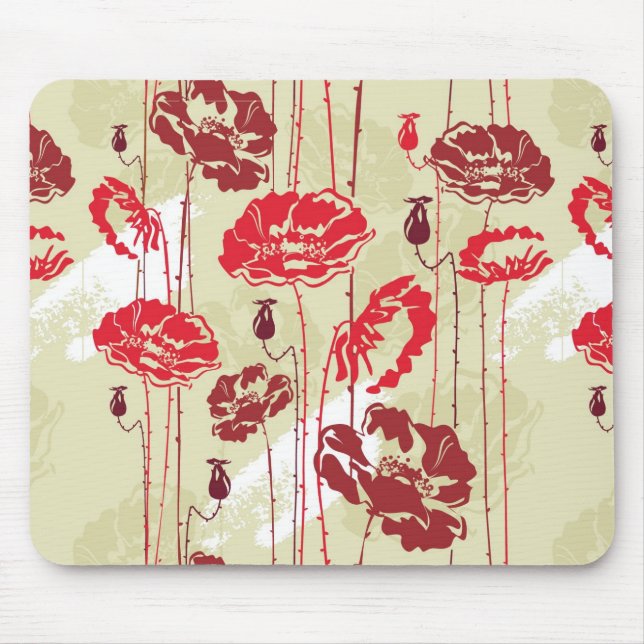 Abstract Elegance floral pattern 2 Mouse Pad (Front)