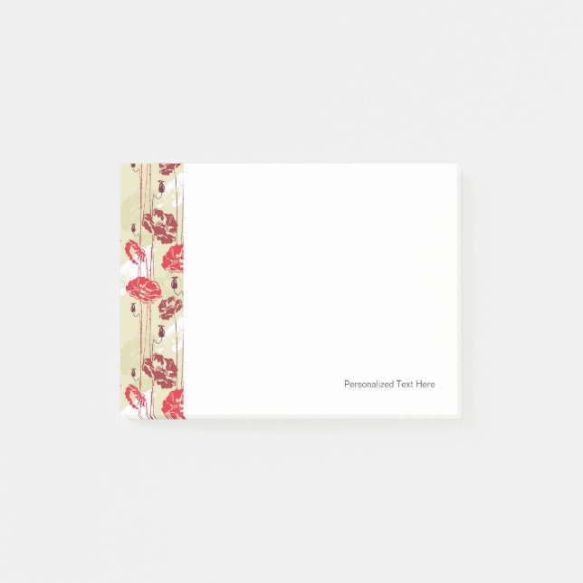 Abstract Elegance floral pattern 2 Post-it Notes (Front)