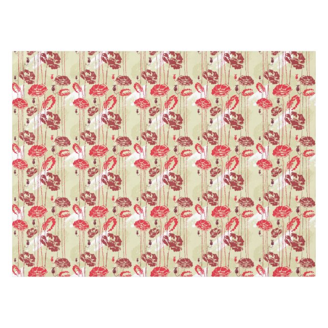 Abstract Elegance floral pattern 2 Tablecloth (Front (Horizontal))