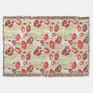 Abstract Elegance floral pattern 2 Throw Blanket