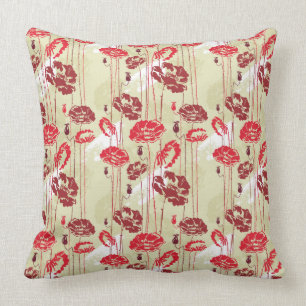 Abstract Elegance floral pattern 2 Throw Pillow
