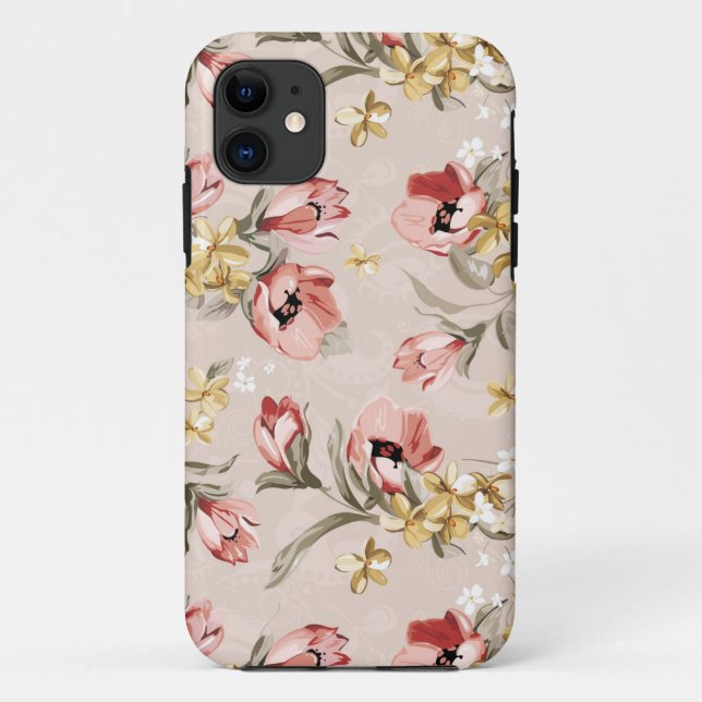 Abstract Elegance floral pattern 3 Case-Mate iPhone Case (Back)