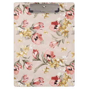 Abstract Elegance floral pattern 3 Clipboard