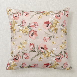 Abstract Elegance floral pattern 3 Throw Pillow