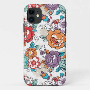 Abstract Elegance floral pattern 5 iPhone 11 Case
