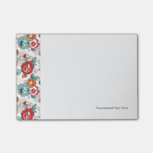 Abstract Elegance floral pattern 5 Post-it Notes