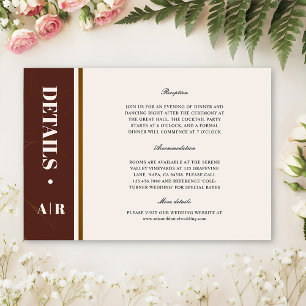Abstract Elegance Golden Frame Details Enclosure Card