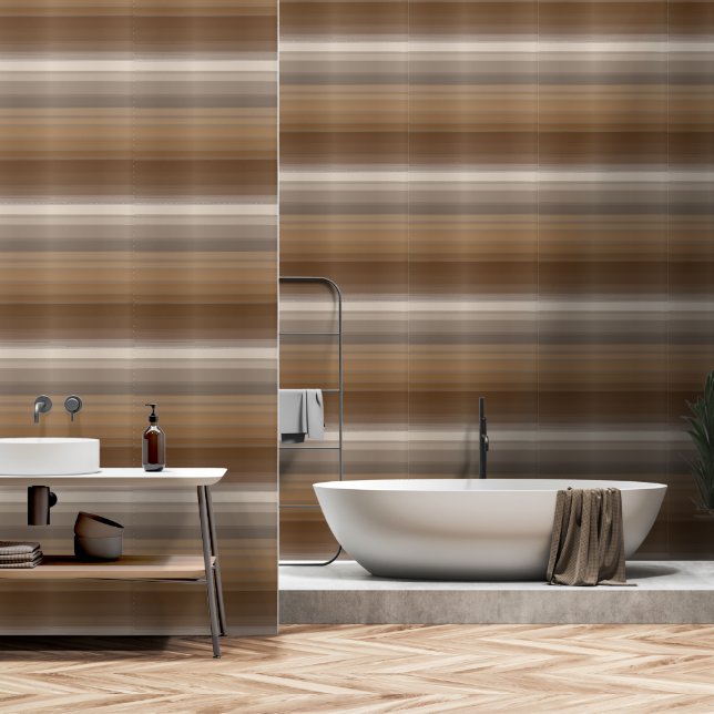 Abstract Elegance - Gradient of Bruns Tons Wallpaper (Bathroom)