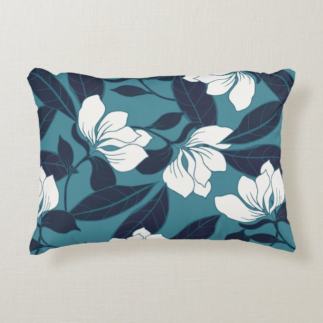 Abstract elegance pattern with floral background.  accent pillow (Front)