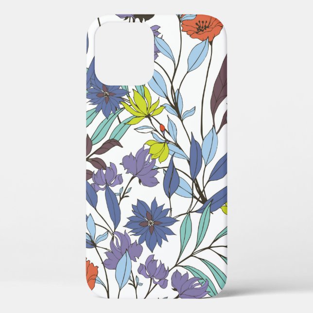 Abstract elegance pattern with floral background.  Case-Mate iPhone case (Back)