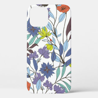 Abstract elegance pattern with floral background.  iPhone 12 case