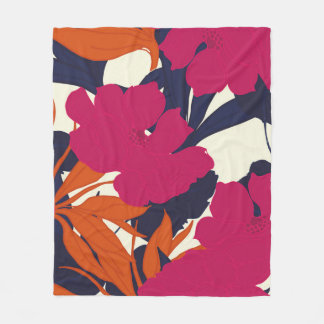 Abstract elegance pattern with floral background. fleece blanket