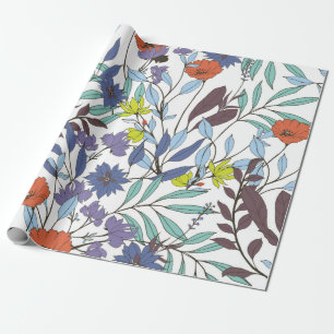 Abstract elegance pattern with floral background. wrapping paper
