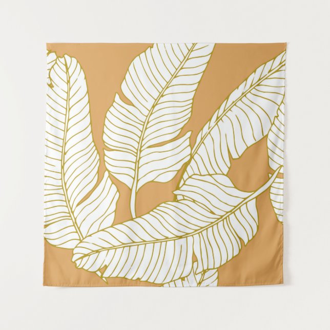Abstract elegance pattern with floral illustration tapestry (Front)