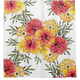Abstract elegance seamless pattern with floral bac