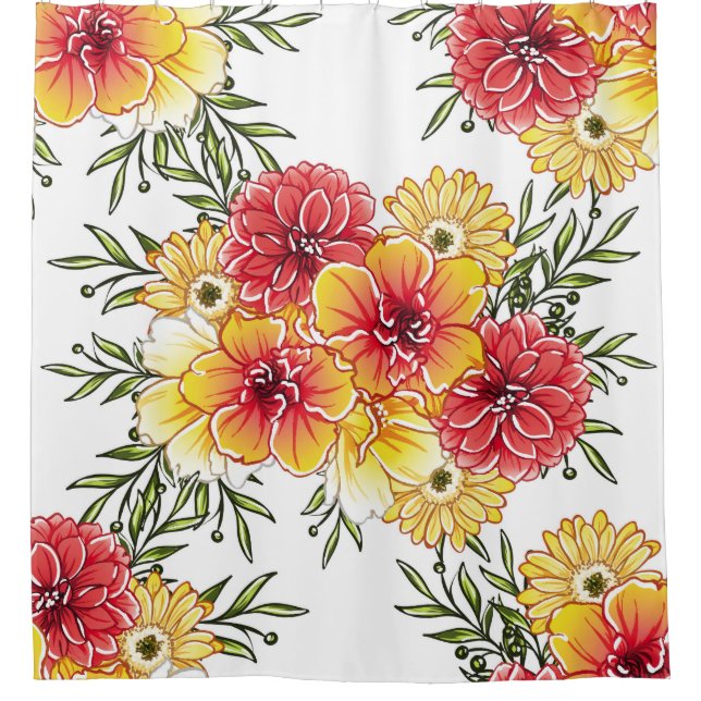 Abstract elegance seamless pattern with floral bac (Front)