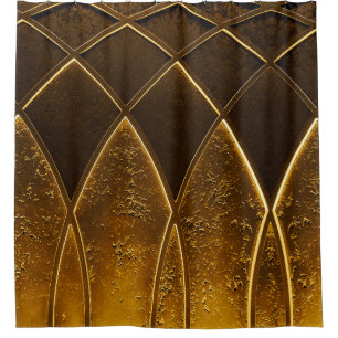 Abstract elegant art deco geometric ornamented gol