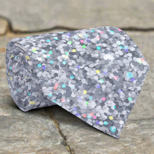 Abstract Elegant Colorful Glitter Texture Tie