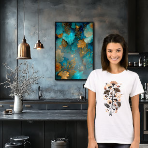 Abstract Elegant Floral Bouquet Art T-Shirt