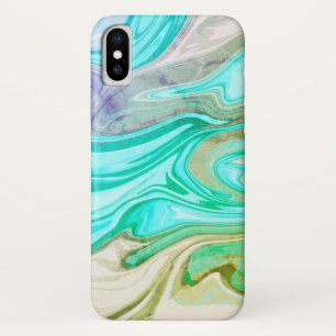Abstract elegant fluid liquid marble flow texture  Case-Mate iPhone case