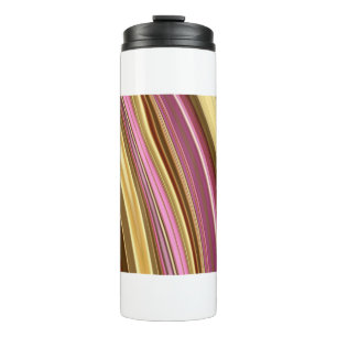 Abstract elegant fluid liquid marble flow texture thermal tumbler