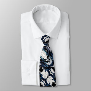 Abstract elegant fluid liquid marble flow texture tie
