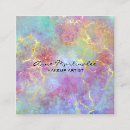 Abstract Elegant Marble Square Business Card