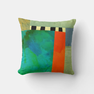 Abstract Elegant mixed Colourful painting pattern Throw Pillow