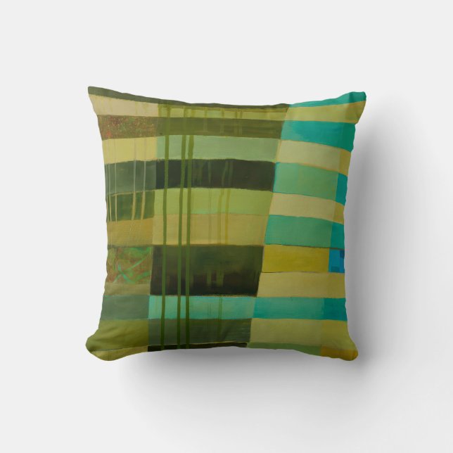 Abstract Elegant mixed Colourful painting pattern  Throw Pillow (Front)