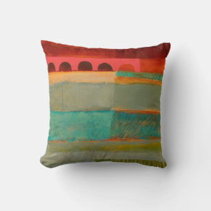 Abstract Elegant mixed Colourful painting pattern Throw Pillow