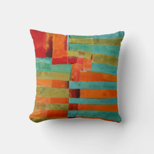 Abstract Elegant mixed Colourful painting pattern Throw Pillow