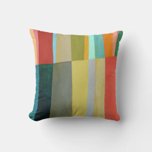 Abstract Elegant mixed Colourful painting pattern Throw Pillow