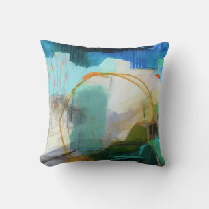 Abstract Elegant mixed Colourful painting pattern  Throw Pillow