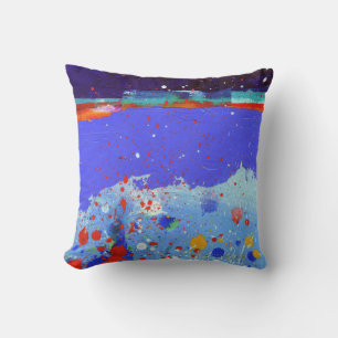 Abstract Elegant mixed Colourful painting pattern Throw Pillow