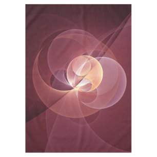 Abstract Elegant Modern Wine Red Fractal Art Tablecloth