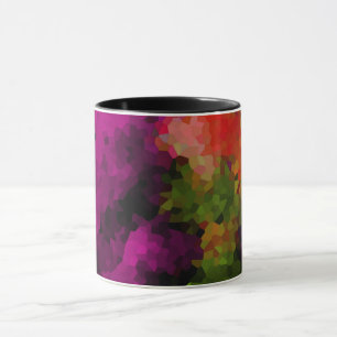 Abstract, elegant, mosaic, mosaic pattern, crystal mug