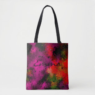 Abstract, elegant, mosaic, mosaic pattern, crystal tote bag
