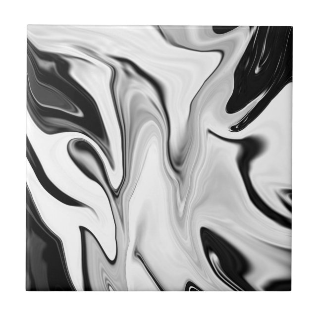 Abstract elegant retro colours digital fluid  tile (Front)