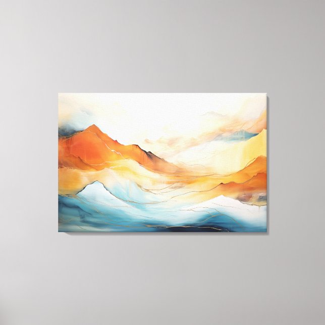 Abstract Emotional Landscape Canvas Print (Front)