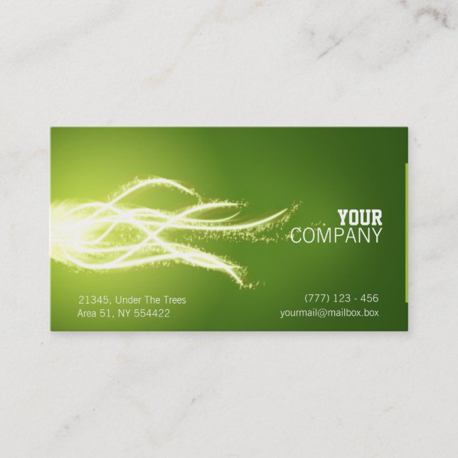 Abstract energy burst business card (Front)