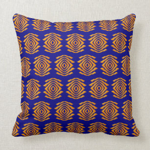 Abstract Ethnic African Pattern Throw Pillow