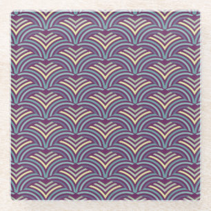 Abstract ethnic background 2 glass coaster
