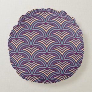 Abstract ethnic background 2 round pillow