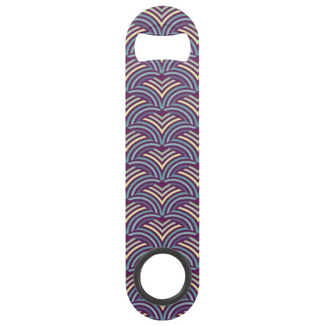 Abstract ethnic background 2 speed bottle opener (Front)