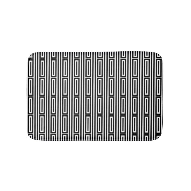 Abstract ethnic background bath mat (Front)